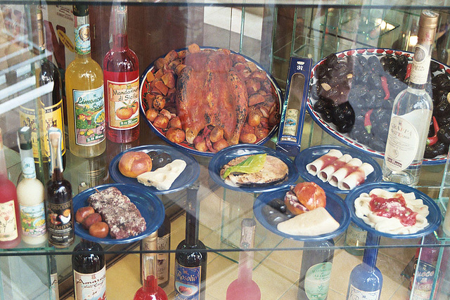 Marzipan in a Store Window on Corso Umberto in Taormina, March 2005
