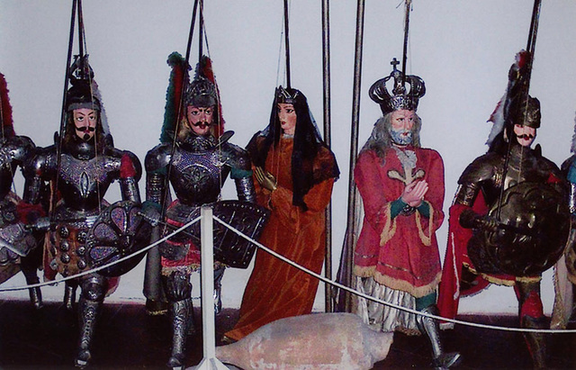 Puppets in the Sicilian Folklore Museum in Taormina, March 2005
