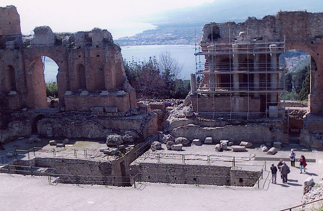 The Greco-Roman Theatre in Taormina, March 2005