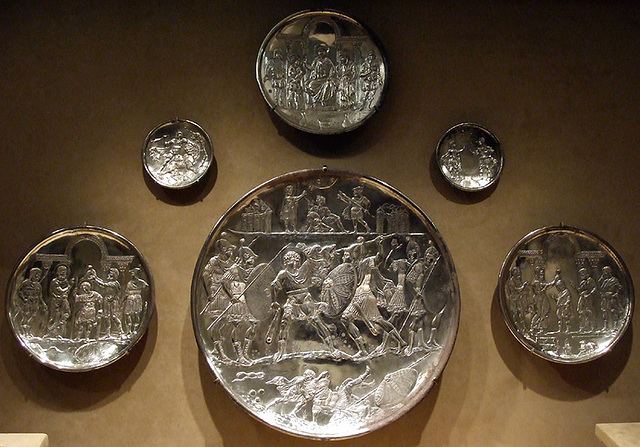 Six Silver Plates with Scenes from the Early Life of David in the Metropolitan Museum of Art, August 2007