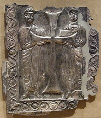 Silver Plaque with Two Saints in the Metropolitan Museum of Art, August 2007