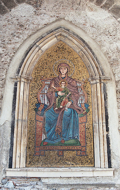 Virgin & Child Mosaic in Taormina, 2005