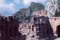 The Greco-Roman Theatre in Taormina, March 2005