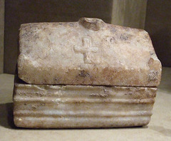 Marble Reliquary in the Shape of a Sarcophagus in the Metropolitan Museum of Art, January 2010