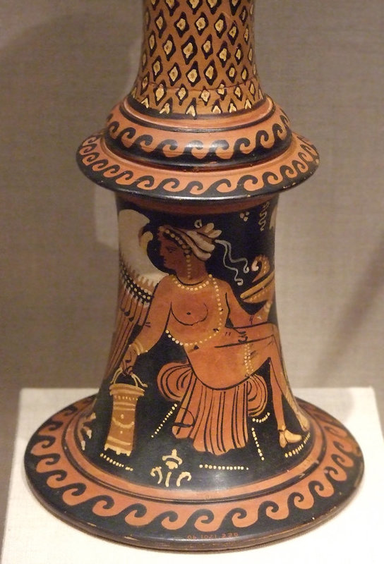 Detail of a Terracotta Thymiaterion in the Metropolitan Museum of Art, January 2011