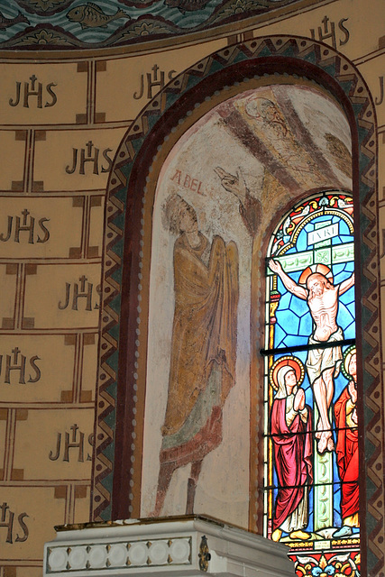 Abel - Peinture murale de l'église de Lignières-de-Touraine