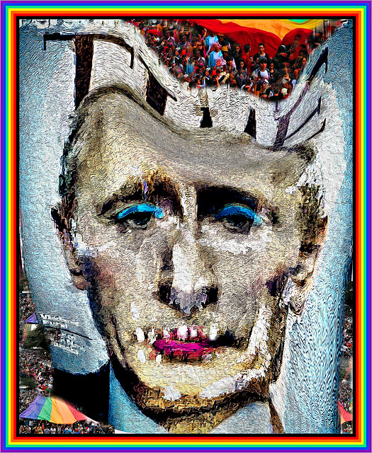 Zombie Putin with Pride Border