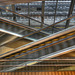 Méroux-Moval: Escaliers roulant de le gare TGV.