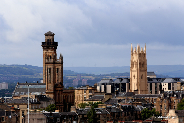 Glasgow City Skylines from Speirs Wharf