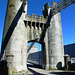 conwy suspension bridge, gwynedd