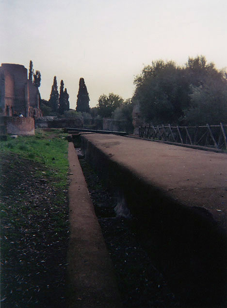 The Euripus in Hadrian's Villa, December 2003