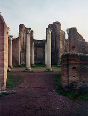 Columns in Hadrian's Villa, December 2003