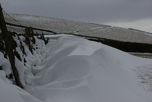 Drifting near Mossy Lea Farm