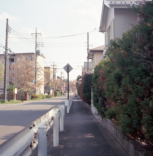 Straight sidewalk