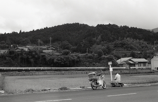 A man and his motor bike