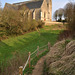 L'église et le fossé du Château de St-Rémy-du-Val - Sarthe