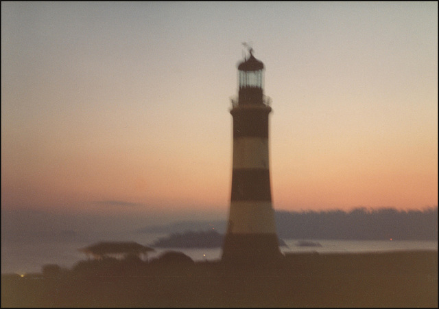 blurred Plymouth sunrise