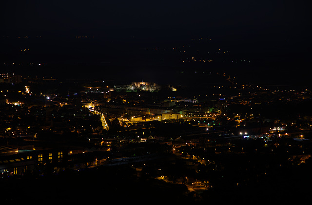 BELFORT: De nuit depuis le Salbert.