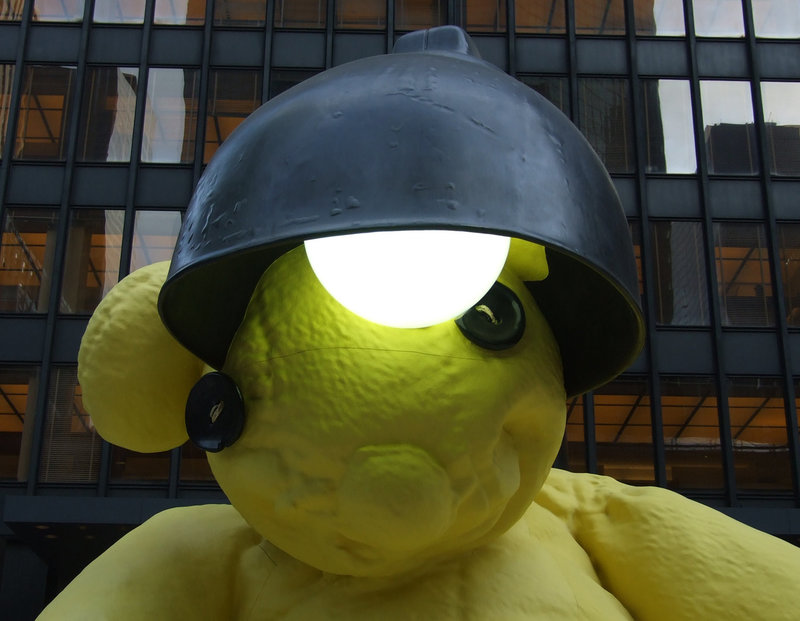 Detail of Untitled (Lamp/Bear) by Urs Fischer, May 2011