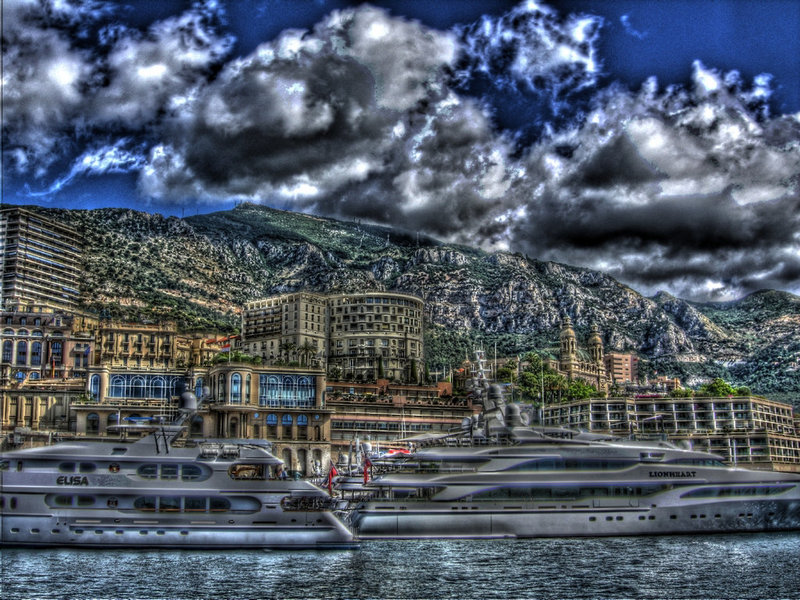 MONACO: Le port, les bateaux...