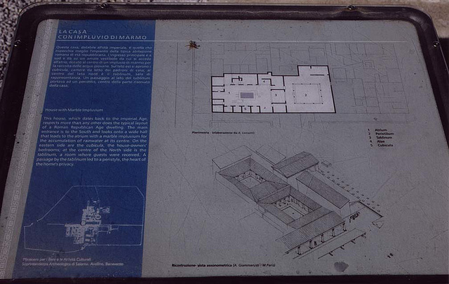 MarbleAtriumHouseSignPaestum2003