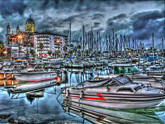 SAINT-RAPHAEL: La Basilique, le port.