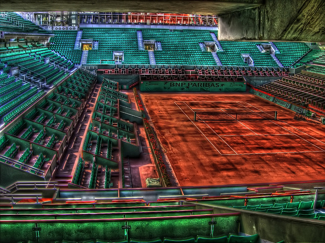 PARIS:le stade  Roland Garros.