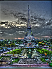 PARIS: La tour Eiffel depuis le palais de Chaillot.