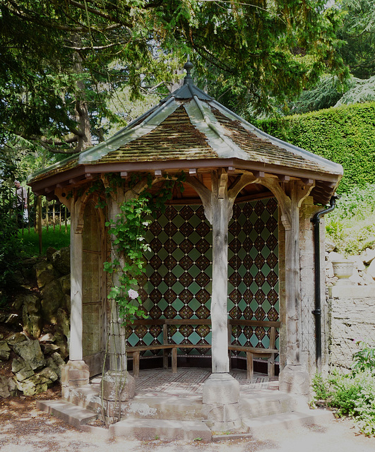 Tyntesfield- Summer House in the Rose garden