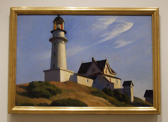 The Lighthouse at Two Lights by Hopper in the Metropolitan Museum of Art, January 2011