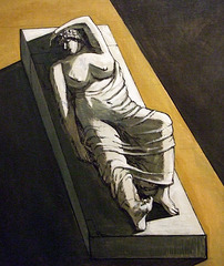 Detail of Ariadne by Giorgio De Chirico in the Metropolitan Museum of Art, March 2008