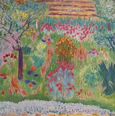 Detail of Garden by Bonnard in the Metropolitan Museum of Art, August 2010