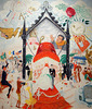 The Cathedrals of Fifth Avenue by Florine Stettheimer in the Metropolitan Museum of Art, March 2008