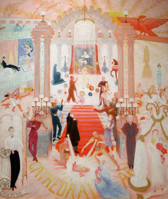 The Cathedrals of Art by Florine Stettheimer in the Metropolitan Museum of Art, March 2008