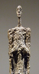 Detail of Woman of Venice by Giacometti in the Metropolitan Museum of Art, March 2008
