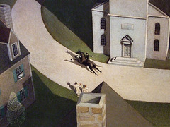 Detail of The Midnight Ride of Paul Revere by Grant Wood in the Metropolitan Museum of Art, May 2009