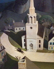 Detail of The Midnight Ride of Paul Revere by Grant Wood in the Metropolitan Museum of Art, May 2009