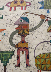 Detail of Prelude to a Civilization by Brauner in the Metropolitan Museum of Art, November 2008