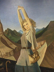 Detail of The Mountain by Balthus in the Metropolitan Museum of Art, May 2009
