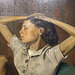 Detail of Therese Dreaming by Balthus in the Metropolitan Museum of Art, March 2008