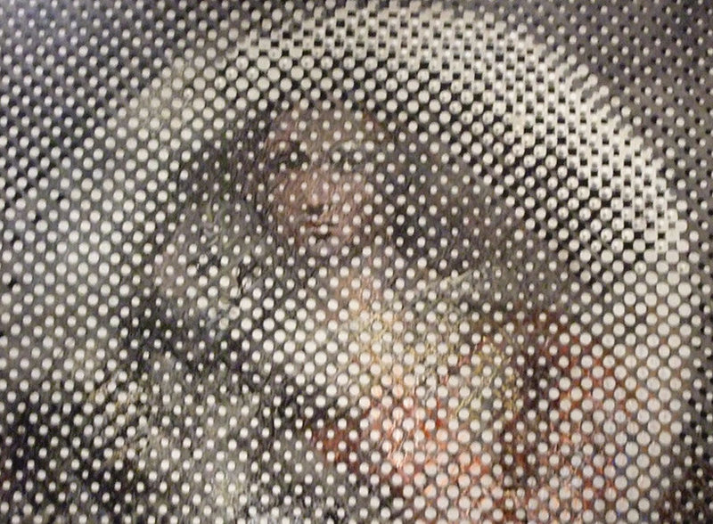 Detail of Madonna by Dali in the Metropolitan Museum of Art, March 2008