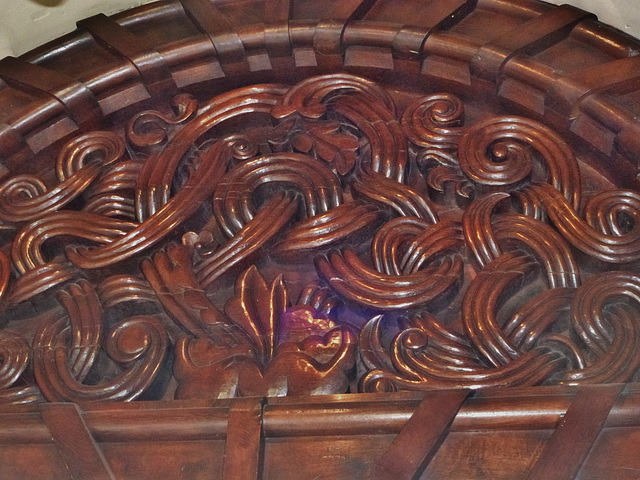 penrhyn castle, gwynedd,inner door tympanum, c.1830