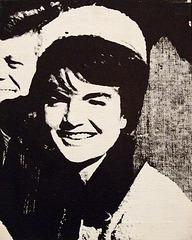 Detail of Nine Jackies by Andy Warhol in the Metropolitan Museum of Art, March 2008