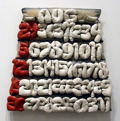 Soft Calendar for the Month of August 1962 by Claes Oldenburg in the Metropolitan Museum of Art, May 2009