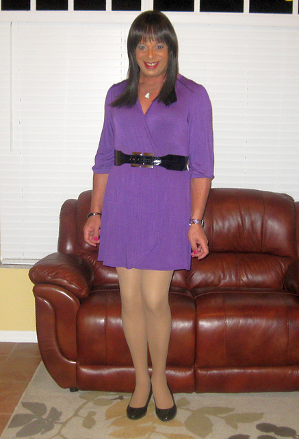 Purple Wrap Dress