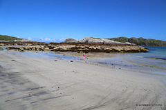 Valtos Beach on a crowded August morning