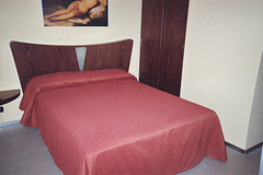 Bedroom in the Hotel Kore in Agrigento, March 2005