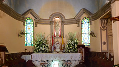 MONACO:Intérieur de  l'Eglise Sainte Dévote.