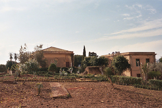 Garden in the Valley of the Temples Archaeological Zone in Agrigento, March 2005