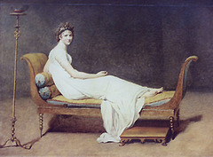 Madam Recamier by Jacques-Louis David in the Louvre, March 2004